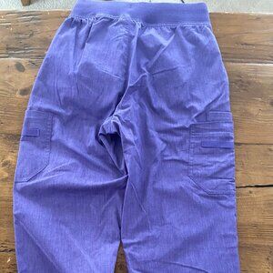 Butter Soft Stretch Jogger Scrub pants. - Sparkling Grape - XSMALL